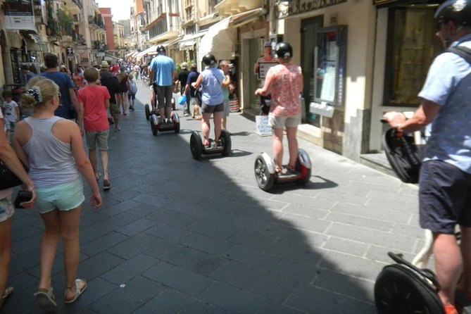 Taormina Shore Excursion: City Segway Tour - Villa Comunale: where the tour slows down on purpose