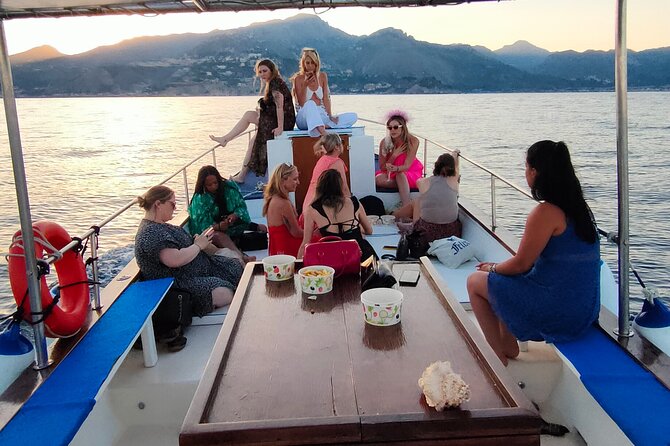 Taormina Sunset Aperitif on-Board - Stop 1: Isola Bella and the “Pearl of the Mediterranean” swim