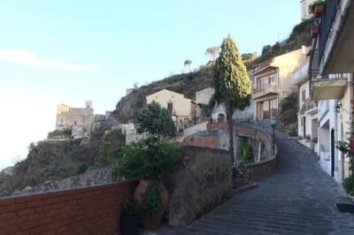The Godfather Movie Iconic Locations: Savoca & Forza D'Agrò small group tour - Forza d’Agro’s church courtyard vibes and Ionian Coast viewpoints