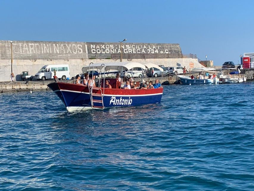 Tour di Giardini Naxos/Taormina, Isola Bella, Grotta Azzurra - 2 Hours on the Water: Bays, Caves, and Etna Views Without the Hassle