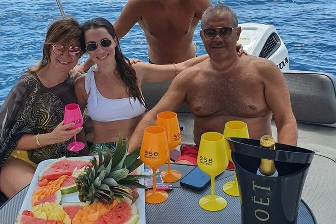 Visit of the bay of Taormina with private boat - Stop 1: Giardini Naxos bay for the first real coastal look
